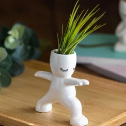 'Warrior' Yoga Pose Mini Air Planter><noscript><img width=