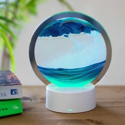 Colour Changing Quicksand Lamp With Blue & Gold Sand><noscript><img width=