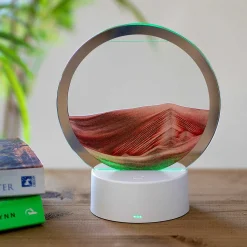 Colour Changing Quicksand Lamp With Red & Gold Sand><noscript><img width=