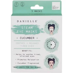 Cucumber Steam Eye Masks Set Of 5><noscript><img width=