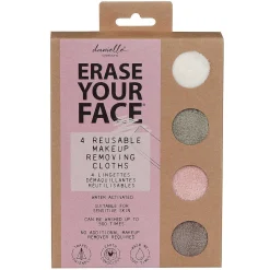 Erase Your Face Nude Pack Of Four Reusable Makeup Removing Cloths><noscript><img width=