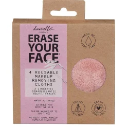 Erase Your Face Pink Set Of 4 Reusable Makeup Removing Round Pads>Danielle Creations Shop