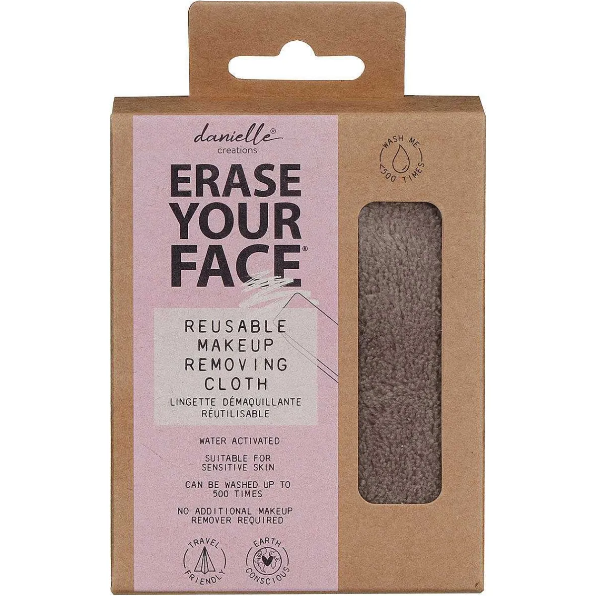 Erase Your Face Grey Makeup Removing Cloth>Danielle Creations Clearance