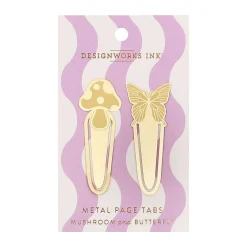 Mushroom & Butterfly Metal Page Tabs><noscript><img width=