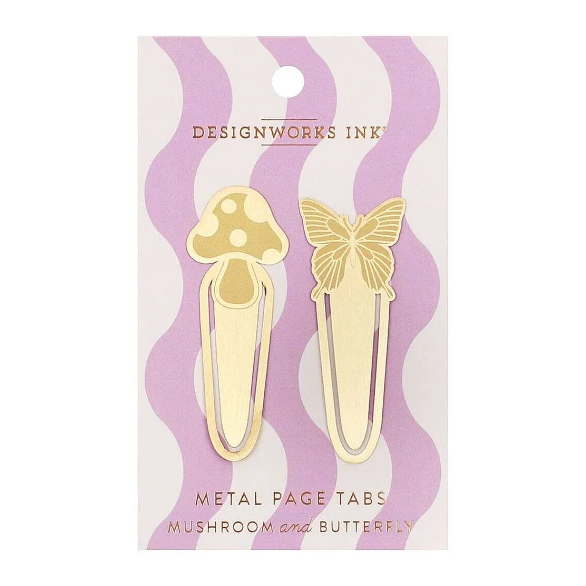 Mushroom & Butterfly Metal Page Tabs>Designworks Ink Discount