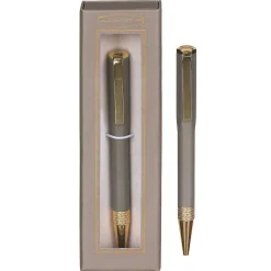 Mushroom Grey & Gold Boxed Ballpoint Pen>Designworks Ink Cheap