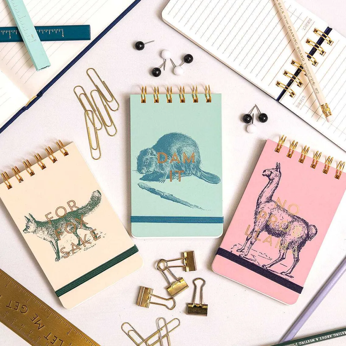 Vintage Sass 'For Fox Sake' Small Spiral Notepad>Designworks Ink Best