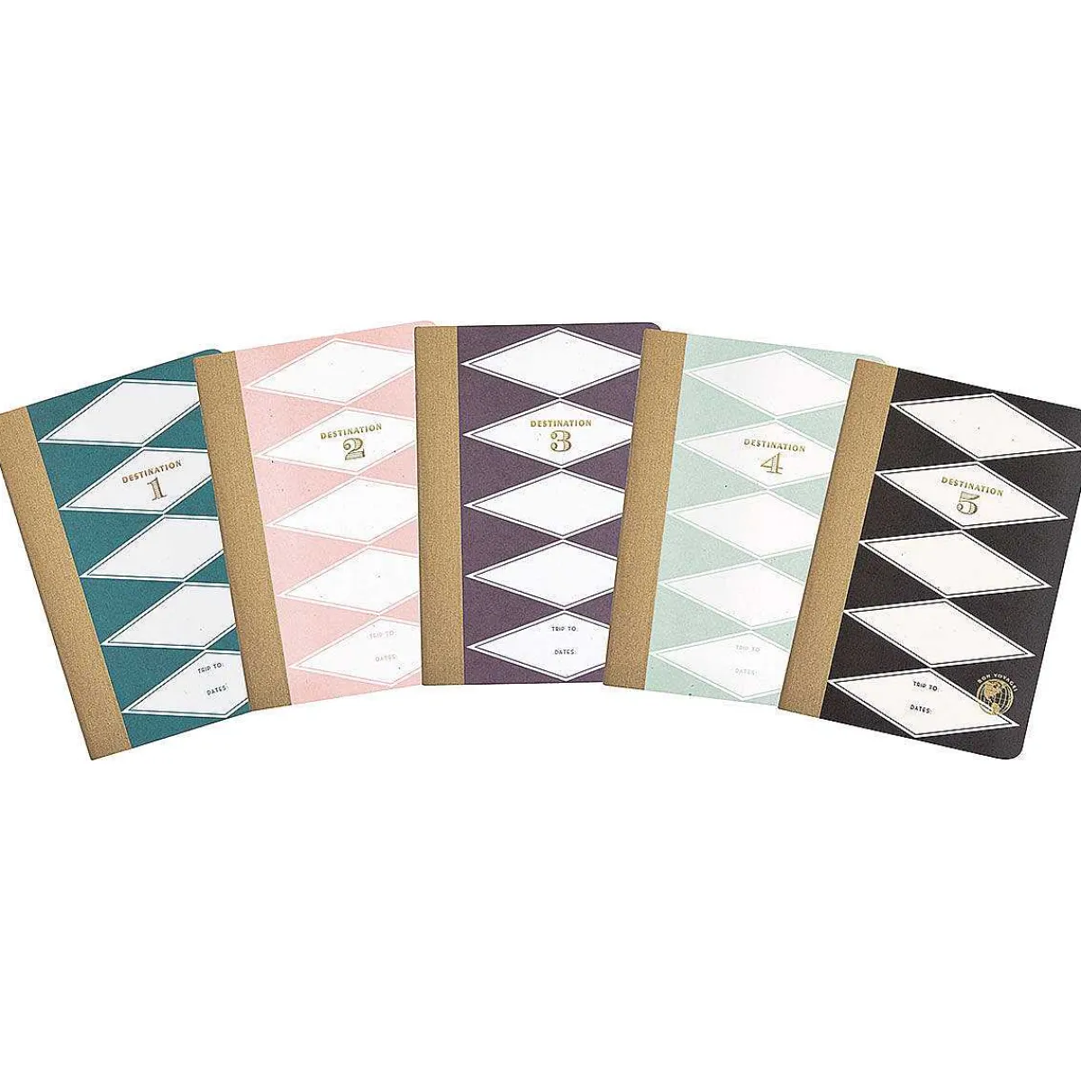 Wanderlust Set Of 5 Travel Notebooks>Designworks Ink Cheap