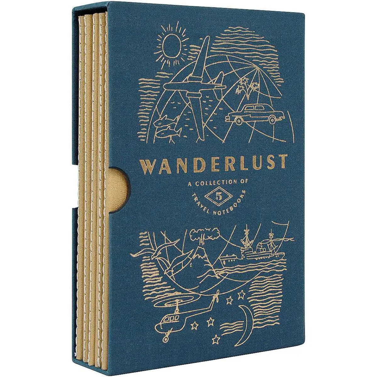 Wanderlust Set Of 5 Travel Notebooks>Designworks Ink Cheap