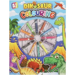 Dinosaur A4 Colouring Book Set With Twelve Crayons>Temptation Gifts Best Sale