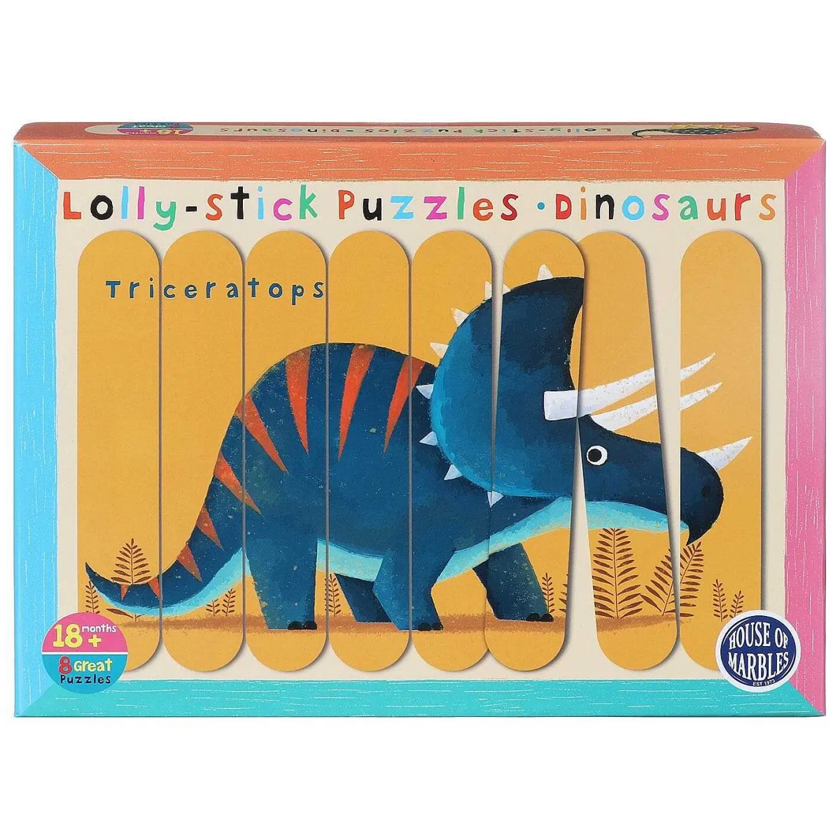 Dinosaurs Lolly Stick Puzzles>Temptation Gifts New