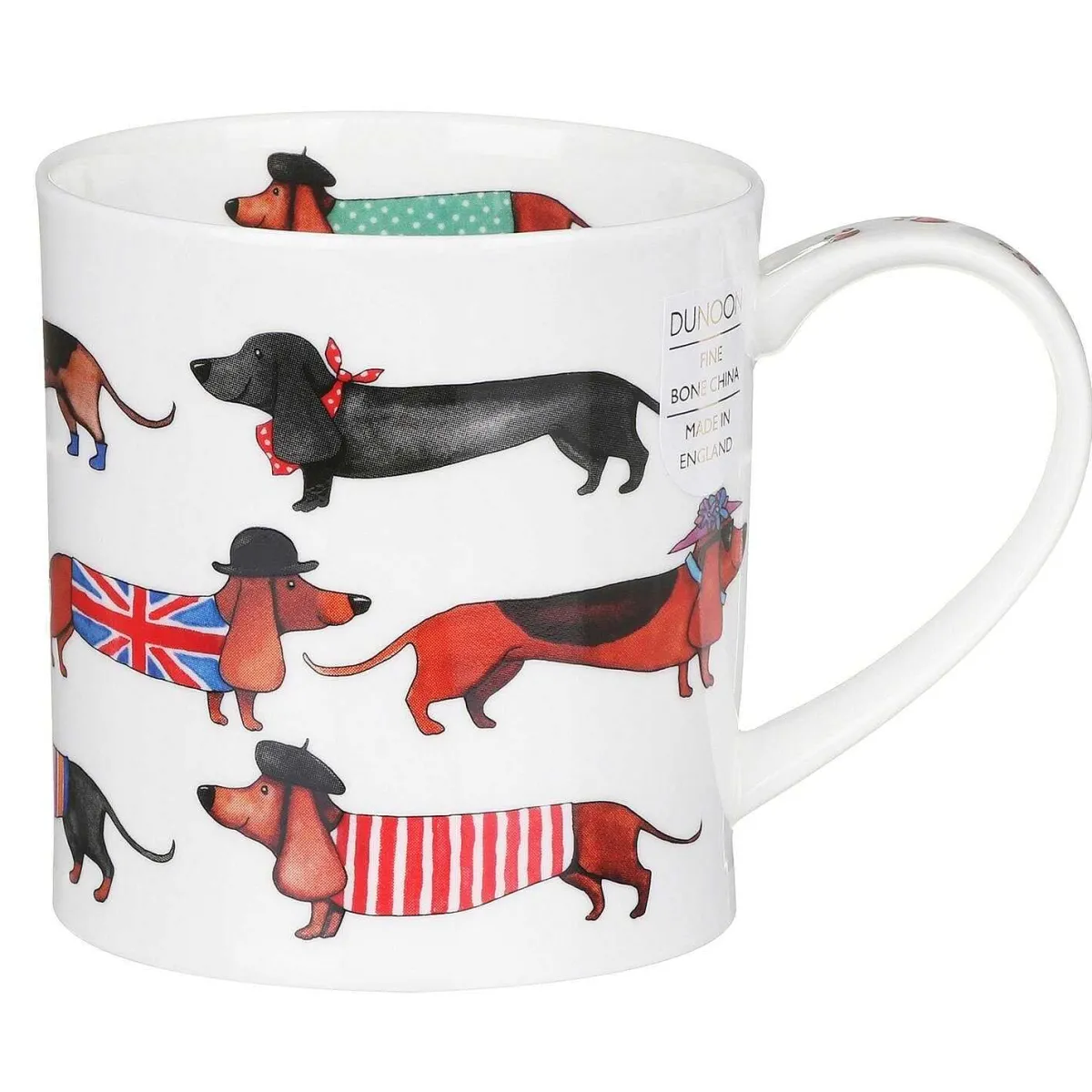 Dashing Dogs Sausage Dogs Orkney Shape Mug>Dunoon Cheap