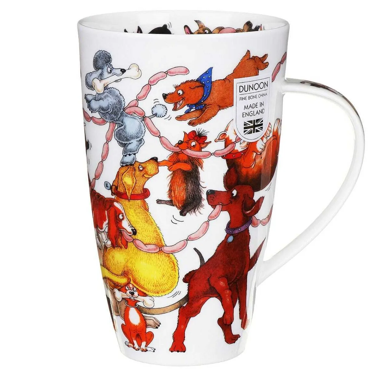 Dogs Frolics Henley Shape Mug>Dunoon Flash Sale