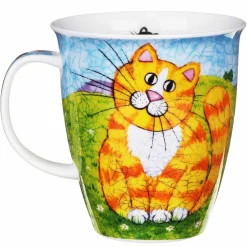 Happy Cats Black Nevis Shape Mug>Dunoon Shop
