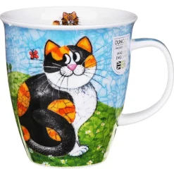 Happy Cats Tortoiseshell Nevis Shape Mug>Dunoon Cheap
