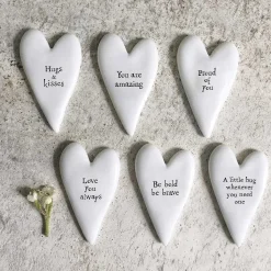 'A Little Hug Whenever' Tiny Heart Token>East of India Sale