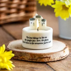 Best Things In Life Candle And Tealight Holder>East of India New