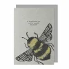 Block Print 'Be Yourself ' Bee Greetings Card>East of India Discount