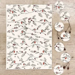 Christmas Robin Sticker Sheet>East of India Cheap