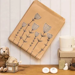 'Cow Parsley' Pack Of 50 Large Strung Bags>East of India Discount