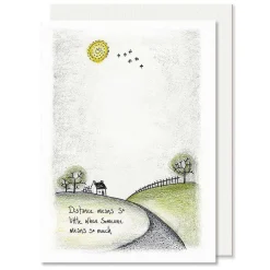 'Distance Means So Little' Countryside Card>East of India New