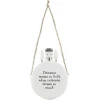 'Distance Means So Little' Circle Porcelain Hanger>East of India Outlet