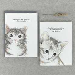 'Don'T Have To Say My Favourite' Cat Card>East of India Fashion
