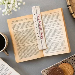 'Fell Asleep Here' Fabric Bookmark>East of India Cheap