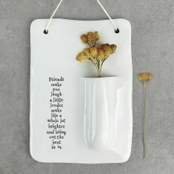 'Friends Make You Laugh' Wall Vase><noscript><img width=