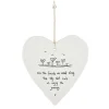 'Friends We Meet' Wobbly Hanging Heart>East of India New