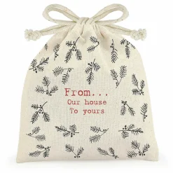 From Our House To Yours Drawstring Bag>East of India Sale
