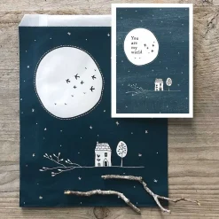 'Full Moon' Pack Of 50 Large Strung Bags><noscript><img width=