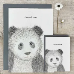 'Get Well Soon' Panda Extra Large Greetings Card><noscript><img width=