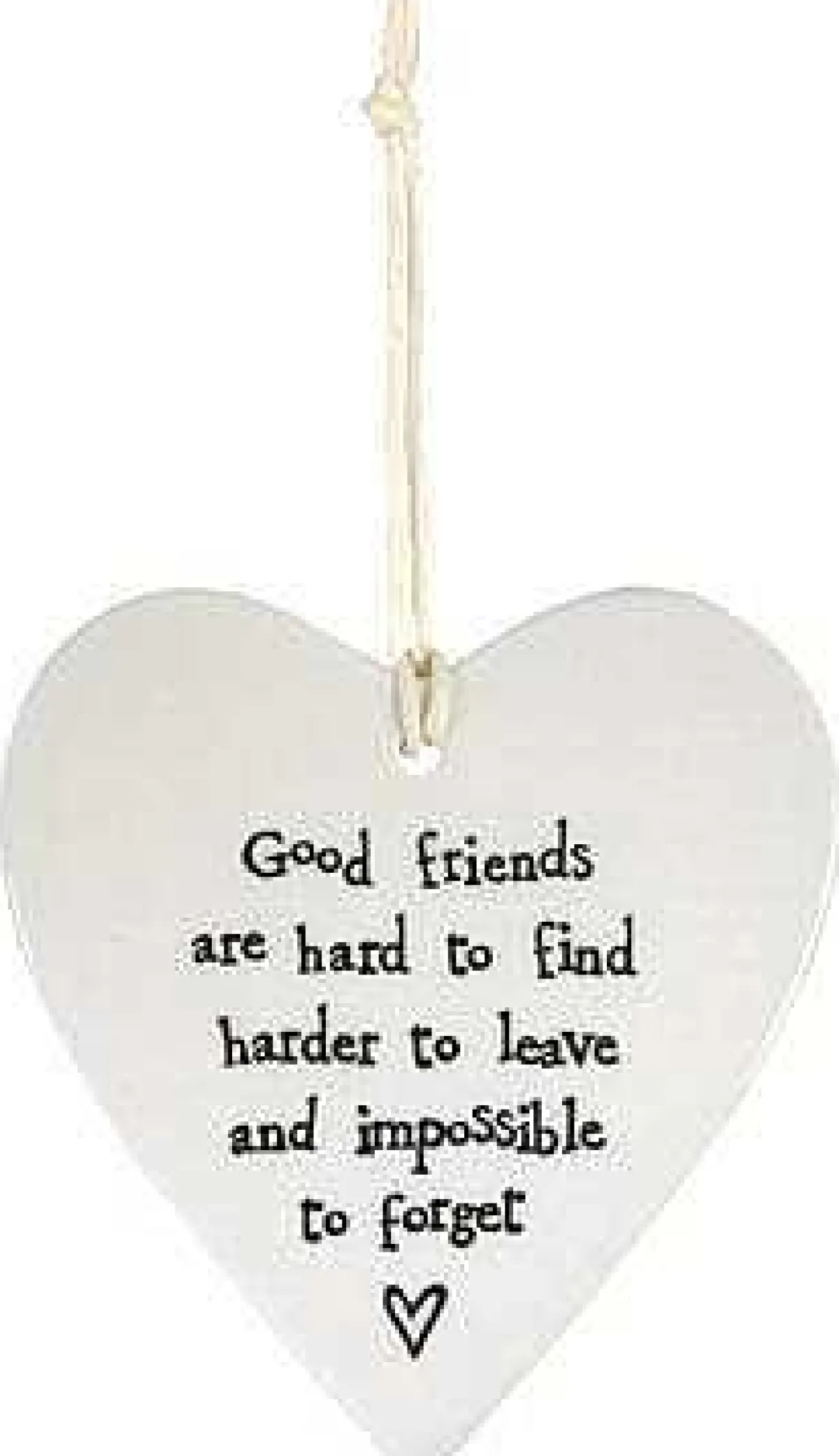 Good Friends Are Hard To Find... Porcelain Heart>East of India Sale