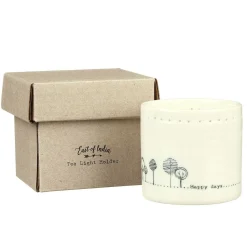 'Happy Days' Tea Light Holder>East of India Fashion