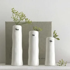 'Happy Ever After' Trio Of Bud Vases>East of India Fashion