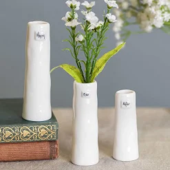 'Happy Ever After' Trio Of Bud Vases><noscript><img width=