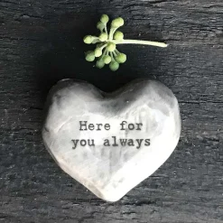 'Here For You Always' Heart Token>East of India Cheap