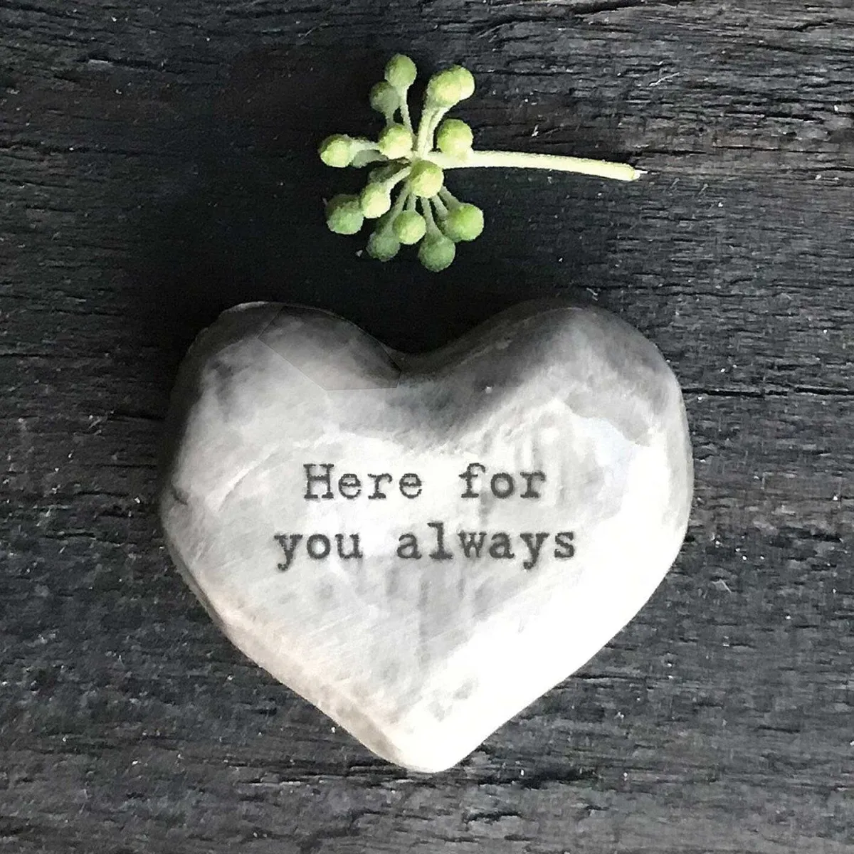 'Here For You Always' Heart Token>East of India Cheap