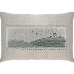 'Home Is Where The Heart' Is Embroidered Cushion>East of India Discount