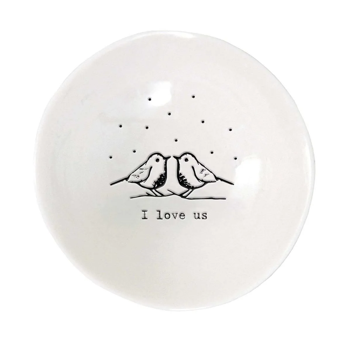 'I Love Us' Small Wobbly Bowl>East of India New