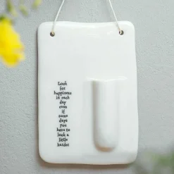 'Look For Happiness' Wall Vase>East of India Discount
