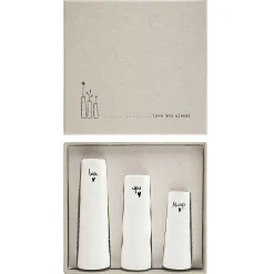 'Love You Always' Trio Of Bud Vases>East of India Fashion