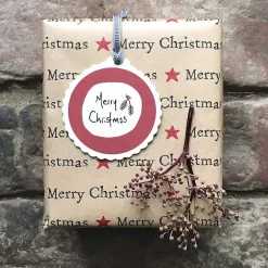 Merry Christmas Round Tag><noscript><img width=