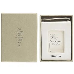 'Miss You' Mini Hanging Frame>East of India Cheap