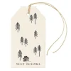 Pack Of 6 Labels Fir Trees And House>East of India Online