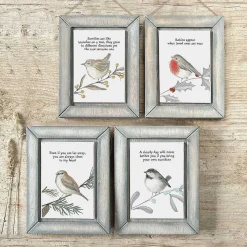 'Robins Appear' Bird Wooden Sign><noscript><img width=