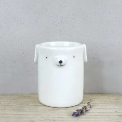 Round Animal Dog Plant Pot>East of India Cheap