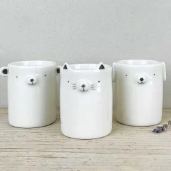 Round Animal Dog Plant Pot><noscript><img width=