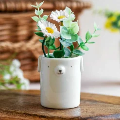 Round Animal Dog Plant Pot><noscript><img width=